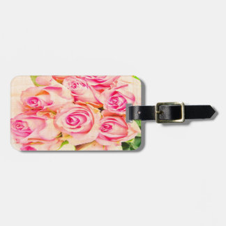 PERSONALIZED Antieke Elegante Roos Bagage Label