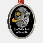 PERSONALIZED Apollo 13 - 50ste Jubileum Metalen Ornament (Rechts)