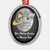 PERSONALIZED Apollo 13 - 50ste Jubileum Metalen Ornament (Links)
