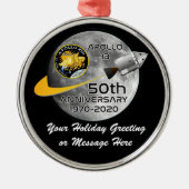 PERSONALIZED Apollo 13 - 50ste Jubileum Metalen Ornament (Voorkant)