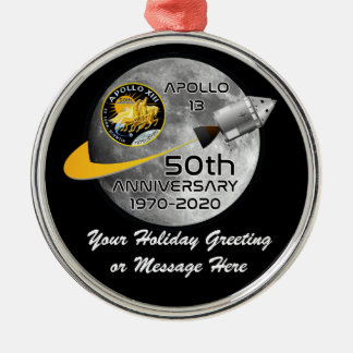 PERSONALIZED Apollo 13 - 50ste Jubileum Metalen Ornament