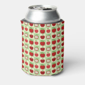 Personalized Apple Fall Check Cozy Teacher Cute Blikjeskoeler (Blikje Achterkant)