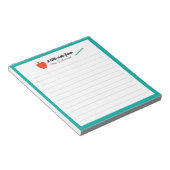 Personalized Apple Pencil Teacher Appreciation Notitieblok (Schuin)