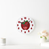 Personalized Apple Wall Clock Ronde Klok (Huis)