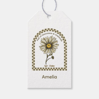 Personalized April Birth Month Flower Cadeaulabel