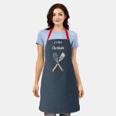 Personalized apron, custom name apron schort (Gedragen)