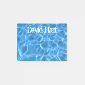 Personalized Aqua Blue Swimming Pool Post-it® Notes (Voorkant)