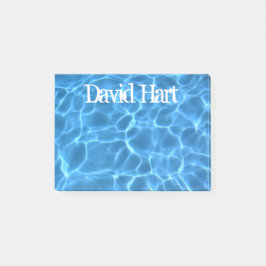 Personalized Aqua Blue Swimming Pool Post-it® Notes