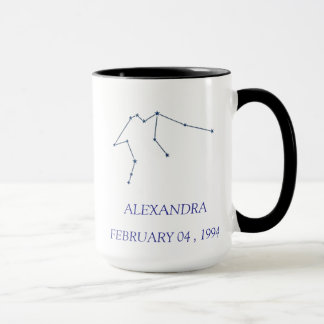 Personalized Aquarius Constellation Mug - Custom S Mok