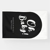 Personalized Arch Oh Baby Photo Wall Shower Banner (Horizontaal)
