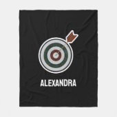 Personalized Archery Custom Archer Bow Arrows Fleece Deken (Voorkant)