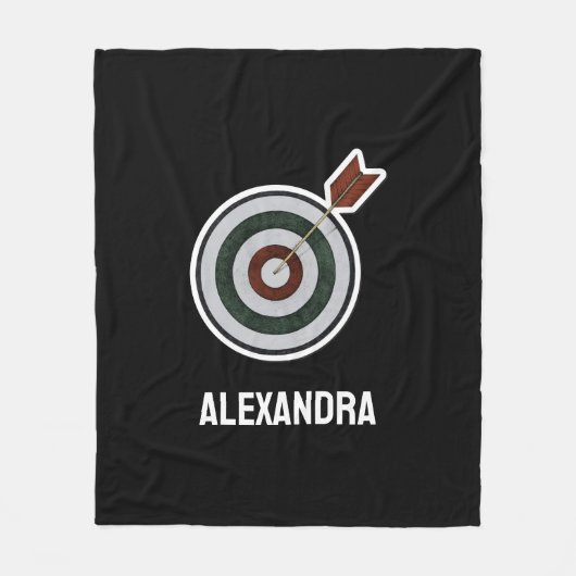 Personalized Archery Custom Archer Bow Arrows Fleece Deken (Voorkant)