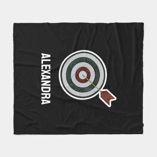 Personalized Archery Custom Archer Bow Arrows Fleece Deken (Voorkant (Horizontaal))