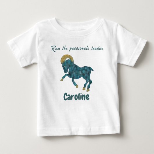 Personalized Aries Zodiac Impressionist Toddler  (Voorkant)