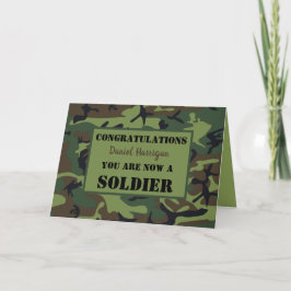 Personalized Army Passing Out Kaart