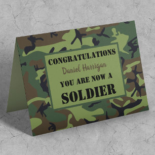 Personalized Army Passing Out Kaart