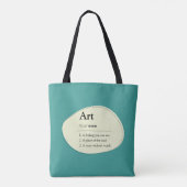 Personalized Art Definition Tote Bag (Achterkant)