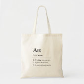 Personalized Art Definition Tote Bag (Voorkant)