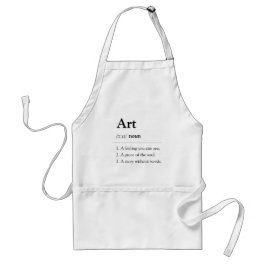 Personalized Art Dictionary Definition Apron Standaard Schort