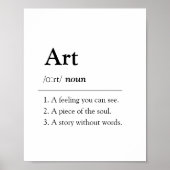Personalized Art Dictionary Definition Poster (Voorkant)