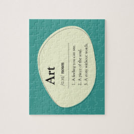Personalized Art Dictionary Jigsaw Puzzle Legpuzzel
