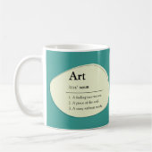 Personalized Art Dictionary Style Coffee Mug Koffiemok (Links)