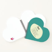 Personalized Art Dictionary Style Heart Sketchbook Notitieboek (Binnen)