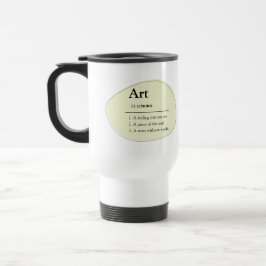 Personalized Art Dictionary Style Travel Mug Reisbeker