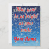 Personalized Artistic Mosaic New Year Holiday Card Feestdagenkaart (Achterkant)