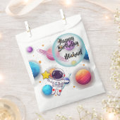 Personalized Astronaut & Planets Favor Bags Bedankzakje (Geknipt)