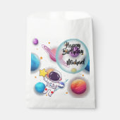 Personalized Astronaut & Planets Favor Bags Bedankzakje (Voorkant)
