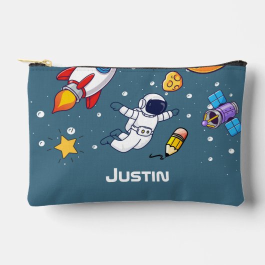 Personalized Astronaut Space School Supplies Etui (Voorkant)