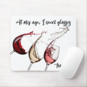 Personalized At My Age, I Need Glasses Mouse Pad Muismat (Met muis)