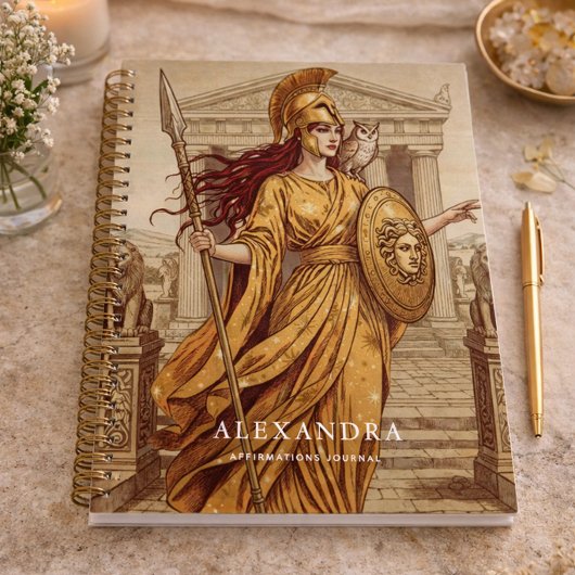 Personalized Athena Affirmation Journal Notitieboek