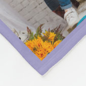 Personalized Aunt Violet 6 Custom Family Photo Fleece Deken (Hoek)