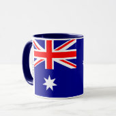 Personalized Australian Flag True Blue Heritage Pr Mok (Voorkant links)