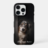 Personalized Australian Shepherd Portrait iPhone C Hoesje (Achterkant)