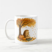 Personalized Autumn Hedgehog Under Tree Coffee Mug Koffiemok (Links)