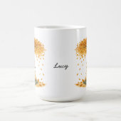 Personalized Autumn Hedgehog Under Tree Coffee Mug Koffiemok (Center)
