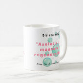Personalized Axolotl Paw Print & Quote Coffee Mug Koffiemok (Voorkant rechts)