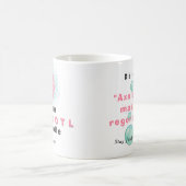 Personalized Axolotl Paw Print & Quote Coffee Mug Koffiemok (Center)