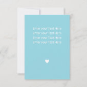 Personalized Baby Announcement Card RSVP Kaartje (Achterkant)