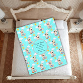 Personalized Baby Bird Blanket Fleece Deken