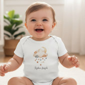 Personalized Baby Bodysuit - Moon & Stars Name