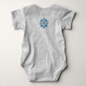 Personalized Baby Boy Bodysuit Folk Tulip (Achterkant)