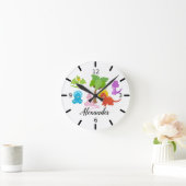 Personalized Baby Dinosaur & Friends Ronde Klok (Huis)