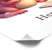 Personalized Baby Dragon Art Print Nursery Name  Foto Afdruk (Hoek)