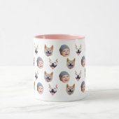 Personalized Baby Face Coffee Cup, 3 Photos Mok (Midden)