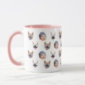 Personalized Baby Face Coffee Cup, 3 Photos Mok (Links)