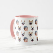 Personalized Baby Face Coffee Cup, 3 Photos Mok (Voorkant links)